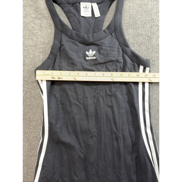adidas Originals Adicolor 3-Stripes Tank Maxi Dress in black Small - Picture 5 of 10